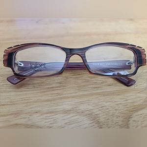 RARE Authentic Jean Lafont Idole 857 Purple Eyeglasses Frames France RX-able